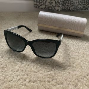 Jimmy choo glitter arm black/gray sunglasses NIB
